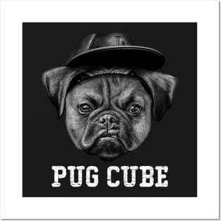 Pug Cube Posters and Art